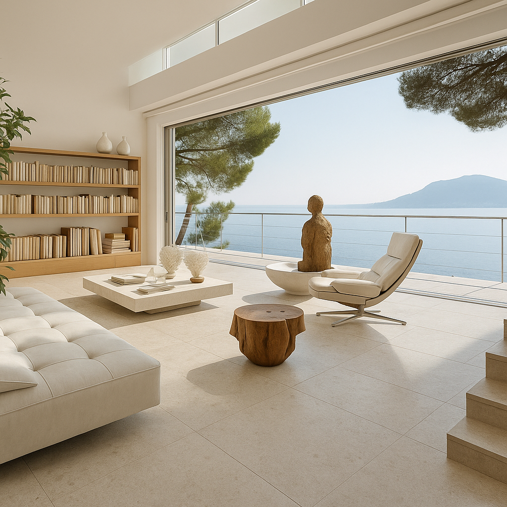Mineral Chic – 2025 Trends: Limestone in Architecture and Interior Design Minimalist Interiors with Limestone